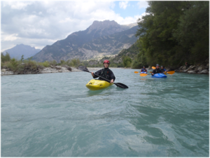 Azur glacial waters to paddle on