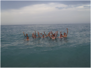 Swimming in the Med, what a way to end the trip!